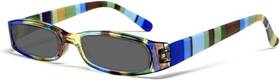 R576 Calabria 795780514136 Women Colorful Stripe Reading Glasses Lightweight Pick Color&power
