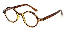 R421 Calabria 795780715816 Unisex Professor Oval Reading Glasses Caramel Tokyo Tortoise 2.00