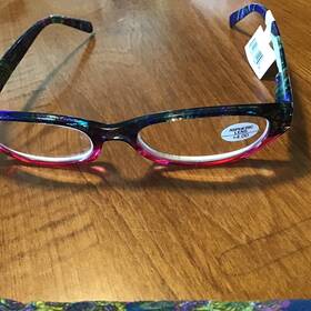 4377 Calabria 795780771409 Reading Glasses With Floral Designs And Matching Case In Pink 4.00