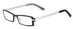 Calabria 795780924157 822 Metal Reading Glasses 1.50 Black Silver Men Women Designer Eyeglas