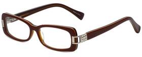 853-cocoa-prog-bl Calabria Designer Multi-focus Lens Blue Light Glasses 853 Cocoa Ladies Oval 56mm