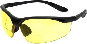 91348 Calabria Anti Fog Bifocal Reading Safety Glasses Readers 2.50 Yellow Men