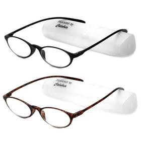 B0bt3n4ybp Calabria 719 Flexie 2 Pack Reading Glasses 2.25 Black Tortoise Tr-90 Durable