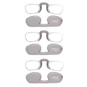 B0cc9wfnct Calabria Noz Nose Pinching Rimless Armless Reading Glasses 1.50 Gray 3 Pack Men