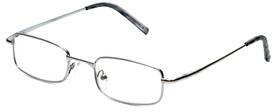 R753xl-slv-3.25 Calabria 753-xl Extra Large Metal Reading Glasses With Clear Lenses Silver Lightwe