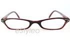 Caloptix Reading Eyeglasses Readers Cat Eye Black Red 2.00 784672227865