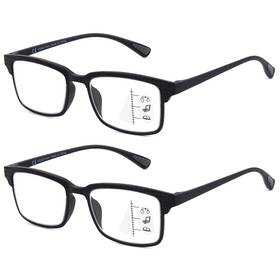 B0cb43zfmq Cara Optical 2 Pack Progressive Multifocus Reading Glasses For Men Women Premium Tr90 F