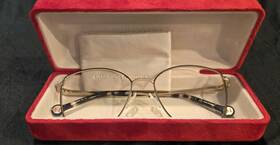 0264 Carolina Herrera 197737073800 Ch Butterfly Frames Gold/sparkles Never Worn