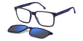 8069 Carrera 8069/cs New And Auathentic Clip On Fll Matte Blue/blue Mirror Polar