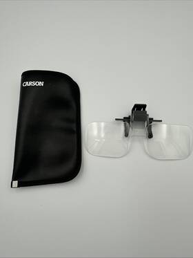 Carson 705353657351 Clip And Flip Clip-on Flip-up Magnifying Lenses For Fly Tying Reading