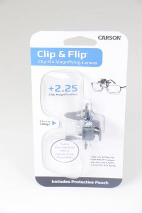 U52b Carson 750668001528 Clip And Flip Clip-on Magnifying Glasses