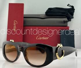 Ct0472s Cartier Cateye Sunglasses 002 Havana Frame Brown Gradient Flash Lens 51