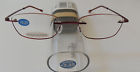 5041061 Case 2.25 Prices Reading Nwt Tube Glasses Women Insight Full Rimless Ruby