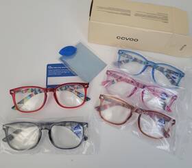 Ccvoo 810149533730 Reading Glasses 0.5 X Strength Women Men B2 Mix Blue Light Readers