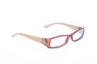 Cd3160 Christian Dior Reading Glasses Brown Tanned Beige Square Frame Case