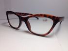Cecr Cheetah Readers Womens Brown Cateye Reading Glasses