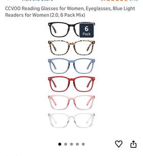 Cvnt77-27 Cevoo New In Box Ccvoo Reading Glasses Lot Of 12 6 Are 2.0 1.75