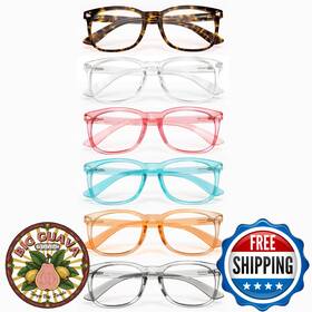 B0ff4qq38w Cheers Devices Blue Light Reading Glasses For Men Women - 6 Pack Strength 2.0