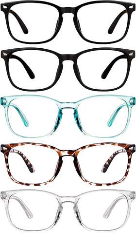 Cdbl012 Cheers Devices 5 Pack Reading Glasses Blue Light Blocking Computer Read