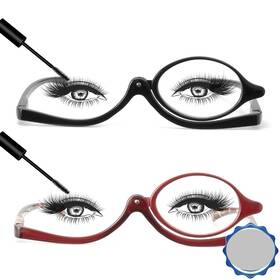 Chiccool 445023481406 2 Pairs Makeup Reading Glasses Women Magnifying Flip Down Cosmetic Readers 2.25