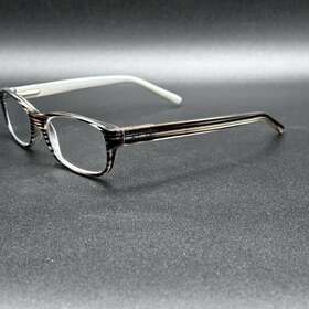 4885-012624-16 Chicos Super Style 1.50 Reading Glasses Stripe Crystal Flex Hinges Used