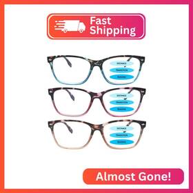 060-2 Clasaga Progressive Multifocus Reading Glasses For Women Blue Light Blocking La