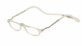 Clic 632181950852 Reader City-xxl-expandable Magnetic Reading Glasses Clear Full Rim 1.50