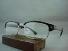 R660f Clubmaster Mens Black Eyeglasses 2.50 Reading Style Retro Glasses Silver