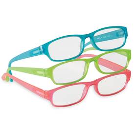 22m480b Collections Etc Glow-in-the-dark Reading Glasses - Set Of 3
