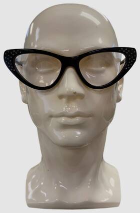 54-18-145 Colors In Optics 781268818018 145 Womens Black Cat-eye Reading Glasses 1.50 Size