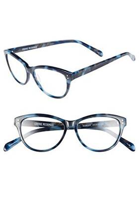 1015371-100 Corinne Mccormack Womens Ftmarleyft 50mm Reading Glasses - Blue 1.0