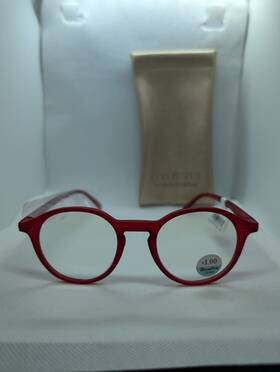 Corinne Mccormack 193033311370 38 Nwt Color Spex Womens Reading Glasses 1.00 Readers Red