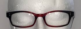 Corinne Mccormack 887661093257 Channing Red/trans/fade Designer Eyeglass Frames Only