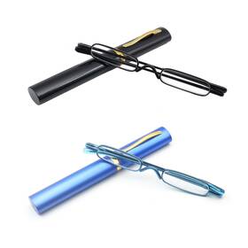 Btbl04 Covesato Mini Slim Pen Reading Glasses With Portable Clip Case Small Pocket Readers Me