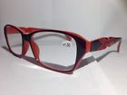 Cplr2 Georgio Caponi Womens Spring Temple Reading Glasses Black And Red