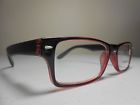 Crw1 Georgio Caponi Reading Glasses Mens Spring Hinged Red Black 2.25 Nice J6 739042127412