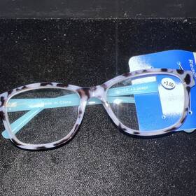 Crystal Vision 099993025640 New 3.00 Sweet Black And Blue Frame Reading Glasses Readers