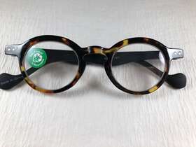 R311s Cs Novel Readers Shiny Tortoise And Black Spring Temple Reading Glasses 3.00