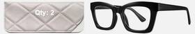 Cvoo 810149533594 Ccvoo 2 Pack Oprah Reading Glasses For Women Eyeglasses Blue Light 2.0 X