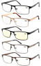 Cy75578-150 Eyecedar Metal Reading Glasses Men Spring Hinges Stainless 707565398091