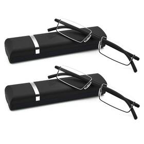 712005 Dbeftli Best Frame Reading Glasses Half Rim Computer Readers With Case For Men 2 Pcs In