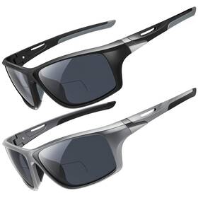 8020bs250 Dehotre 2 Pack Bifocal Reading Sunglasses Men Wrap Around Sports Sun Readers Outdoor