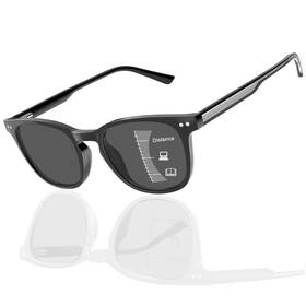 8087psunbk150 Dehotre Progressive Multifocal Reading Sunglasses Men No Line Bifocal Sun