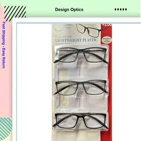 Design Optics 193033366059 Full Frame Lightweight Plastic 3.00