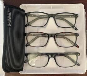 Design Optics 193033458143 By F.g Mens Full Frame Classic Reading Glasses 3 Pk 1.75