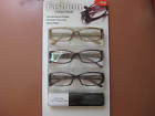 Design Optics 3 Pack Fashion Collection Reading Glasses Clear Lens Mens Women 150 1.50 027995264156