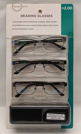 Design Optics 887661037879 Reading Glasses 2.00