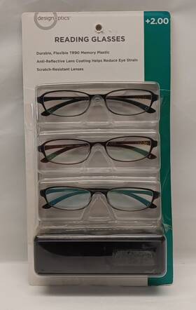 Design Optics 887661038012 Reading Glasses 2.00