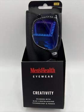53-20-145 Diff 840179519749 Men S Health Creativity Eyewear 1.50 Readers Blue Light Blocking
