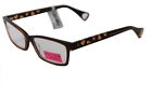 Diva Betsey Johnson Rx Frame Reading Glasses 2.0 Rectangular Brown 796764545238
